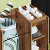 vidaXL Armario de Golf con rueda Liso Madera vieja 65 x 45 x 98 cm