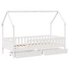 vidaXL Estructura de cama para niños con cajones madera pino 90x200 cm