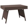 vidaXL Mesa auxiliar plegable rat&aacute;n sint&eacute;tico marr&oacute;n 60x40x38 cm
