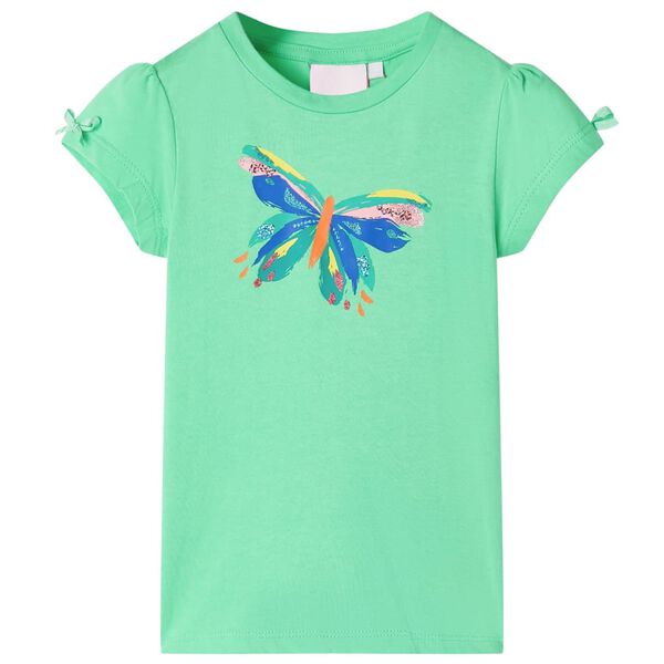 Camiseta infantil verde claro 140