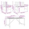 vidaXL Conjunto de Comedor de Jardín 4 pcs Marrón
