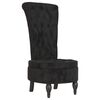 vidaXL Sill&oacute;n de respaldo alto con botones terciopelo negro