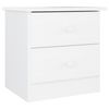vidaXL Mesita de noche ALTA madera maciza de pino blanco 41x35x41 cm