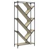 vidaXL Estanter&iacute;a madera ingenier&iacute;a y metal roble Sonoma 79x30x180 cm