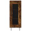 vidaXL Aparador de madera contrachapada roble ahumado 34,5x34x180 cm