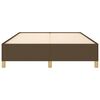 vidaXL Cama sin colch&oacute;n tela marr&oacute;n oscuro 140x190 cm