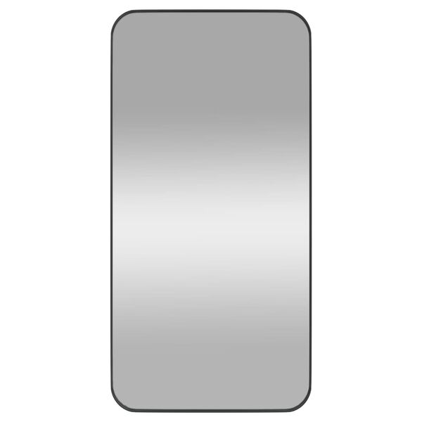 vidaXL Espejo de pared rectangular negro 40x80 cm