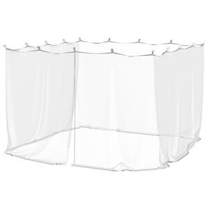 vidaXL Mosquitera para exteriores, malla 220, blanca, 300 x 300 x 200 cm