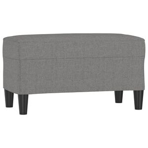vidaXL Banco de tela gris oscuro 70x35x41 cm