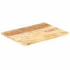 vidaXL Superficie de mesa madera maciza de mango 25-27 mm 90x70 cm