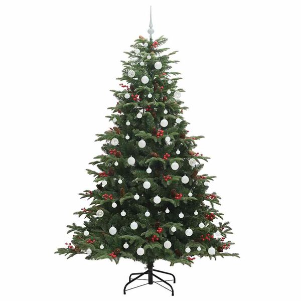 vidaXL &Aacute;rbol de Navidad artificial Verde 210 cm PVC, Metal y Pl&aacute;stico