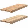 vidaXL Pelda&ntilde;os escalera 2 uds sin tratar 70x25x2 cm