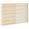vidaXL Expositor de Pared Beige 80 x 8,5 x 54 cm Madera contrachapada