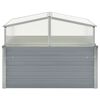 vidaXL Invernadero 100x100x85 cm acero galvanizado gris