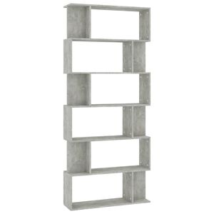 vidaXL Estanter&iacute;a madera contrachapada gris hormig&oacute;n 80x24x192cm