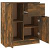 vidaXL Aparadores 2 uds madera contrachapada roble ahumado 60x30x70 cm