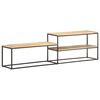 vidaXL Mueble para TV de madera maciza de mango rugosa 180x30x50 cm