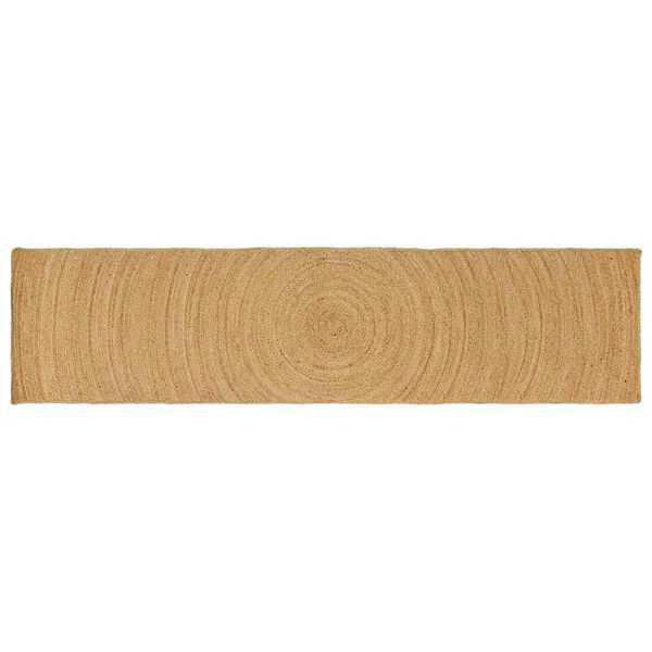 vidaXL Alfombras de &aacute;rea Rectangular Marr&oacute;n 80 x 400 cm yute