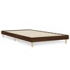 vidaXL Estructura de cama sin colch&oacute;n madera marr&oacute;n roble 100x200 cm