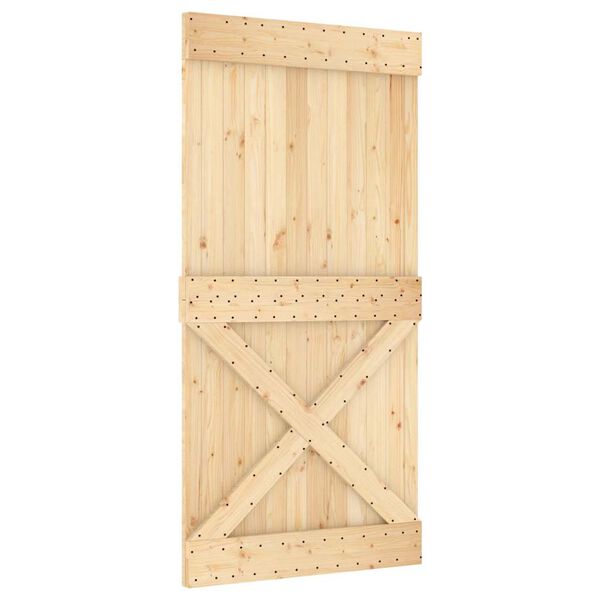 vidaXL Puerta NARVIK madera maciza pino 100x210 cm