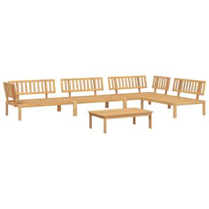 vidaXL Set de sof&aacute;s de palets de jard&iacute;n 5 pzas madera maciza de acacia