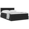 vidaXL Cama con almacenamiento Negro 140 x 190 cm Terciopelo