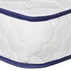 vidaXL Cama con colchón viscoelástico terciopelo azul 180x200 cm