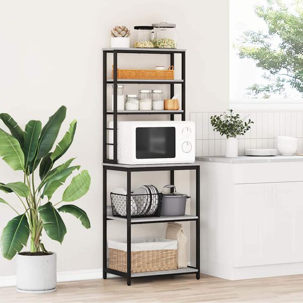 vidaXL Estante de cocina Gris Sonoma 60 x 40 x 168 cm