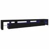 vidaXL Mueble de TV con luces LED negro 290x36,5x40 cm