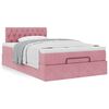 vidaXL Estructura de cama otomana colch&oacute;n terciopelo rosa 120x200cm