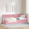 vidaXL Estructura de cama en esquina Rosa 80 cm x 200 cm Terciopelo