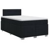 vidaXL Cama box spring con colch&oacute;n Negro 120 x 200 cm Tela