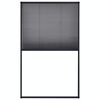 vidaXL Mosquitera plisada para ventanas aluminio antracita 120x160cm