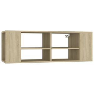 vidaXL Mueble pared TV madera contrachapada roble Sonoma 102x35x35 cm