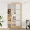 vidaXL Puerta Corredera Natural 86 x 211 cm
