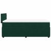 vidaXL Cama box spring con colch&oacute;n terciopelo verde oscuro 100x200 cm