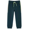 Pantalones de ch&aacute;ndal infantiles con cord&oacute;n verde musgo 128