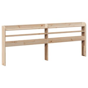 vidaXL Cabecero de cama con estantes madera maciza de pino 200 cm