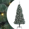 vidaXL &Aacute;rbol de Navidad artificial preiluminado con juego de bolas PET