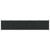 vidaXL Panel de valla 5 uds. 880 x 186,5 cm WPC y Aluminio Negro