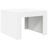vidaXL Mesa de centro madera contrachapada blanco 50x50x35 cm