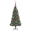 vidaXL &Aacute;rbol de Navidad Artificial Preiluminado con Conjunto de Bolas