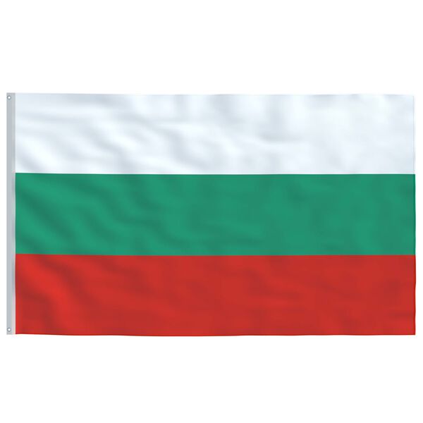 vidaXL M&aacute;stil y bandera de Bulgaria aluminio 6,23 m