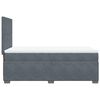 vidaXL Cama box spring con colch&oacute;n terciopelo gris oscuro 80x200 cm