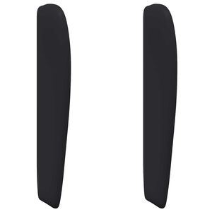 vidaXL Oreja de cabecero Negro 80 x 23 x 6 cm PVC