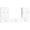 vidaXL Set de muebles para TV 7 piezas madera contrachapada blanco