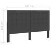 vidaXL Cama box spring tela gris oscuro 160x200 m