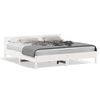 vidaXL Cama sin colch&oacute;n madera maciza de pino blanca 180x200 cm