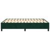 vidaXL Estructura Estructura de cama con somier terciopelo verde oscuro 140x200 cm