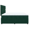 vidaXL Cama box spring con colch&oacute;n terciopelo verde oscuro 200x200 cm